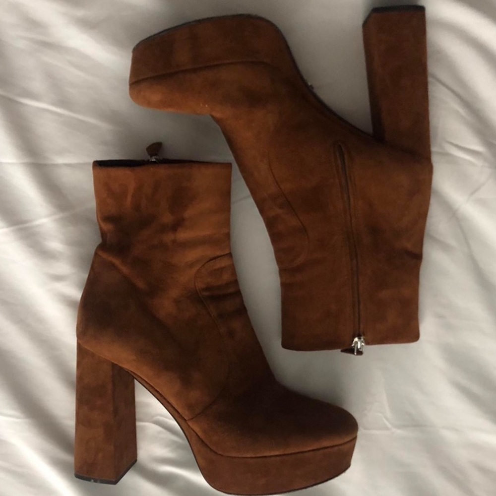 prada platform booties